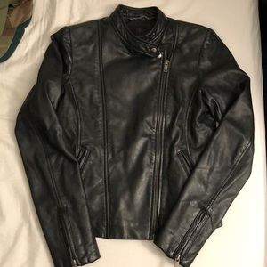 Banana Republic Monogram Leather Jacket